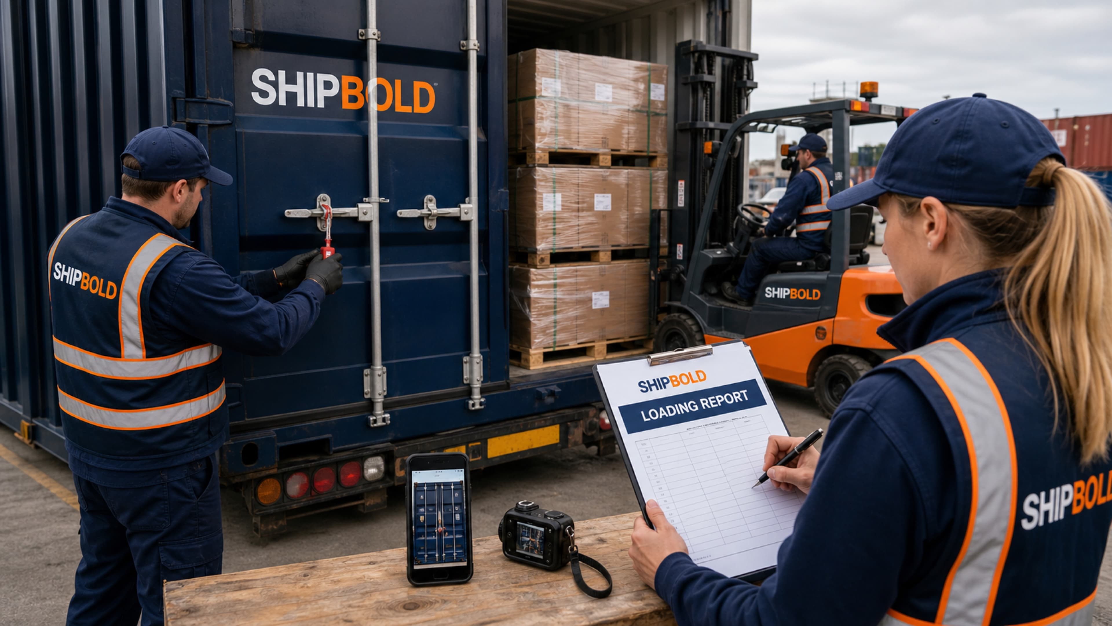 SHIPBOLD loading report and container seal check